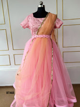 Load image into Gallery viewer, BT1468 Enchanted Garden Gala: Blossom Pink Mommy &amp; Me Gown
