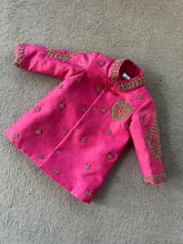 Load image into Gallery viewer, BT2095 👑 Royal Blossom: Majestic Pink Boys Party Wear Ensemble for Young Princes 👑
