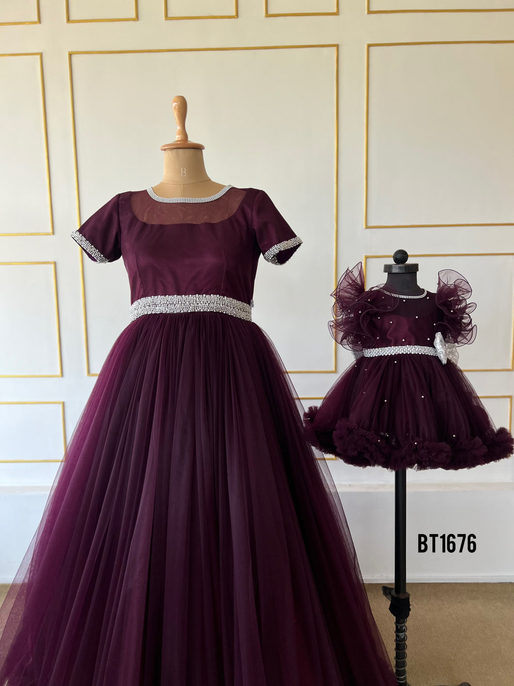 BT1676 Enchanting Elegance: Mother-Daughter Gala Glam