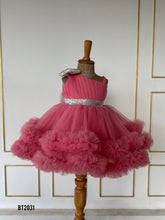Load image into Gallery viewer, BT2031 Sparkle &amp; Grace: Pink Glam Party Dress for Your Princess 👑✨
