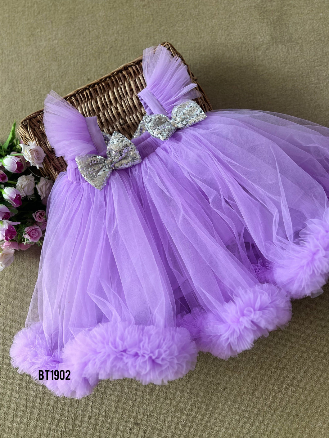 BT1902 Lavender Sparkle Gala Dress - Twinkling Twilight
