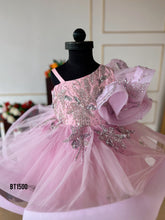 Load image into Gallery viewer, BT1500 Girls Handwork Designer Single Shoulder Frock
