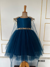 Load image into Gallery viewer, BT2033 Majestic Midnight Blue Dress for Little Royals 💫👑
