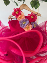 Load image into Gallery viewer, BT1599 Fuchsia Fantasy Dress - Blossom into Beauty!
