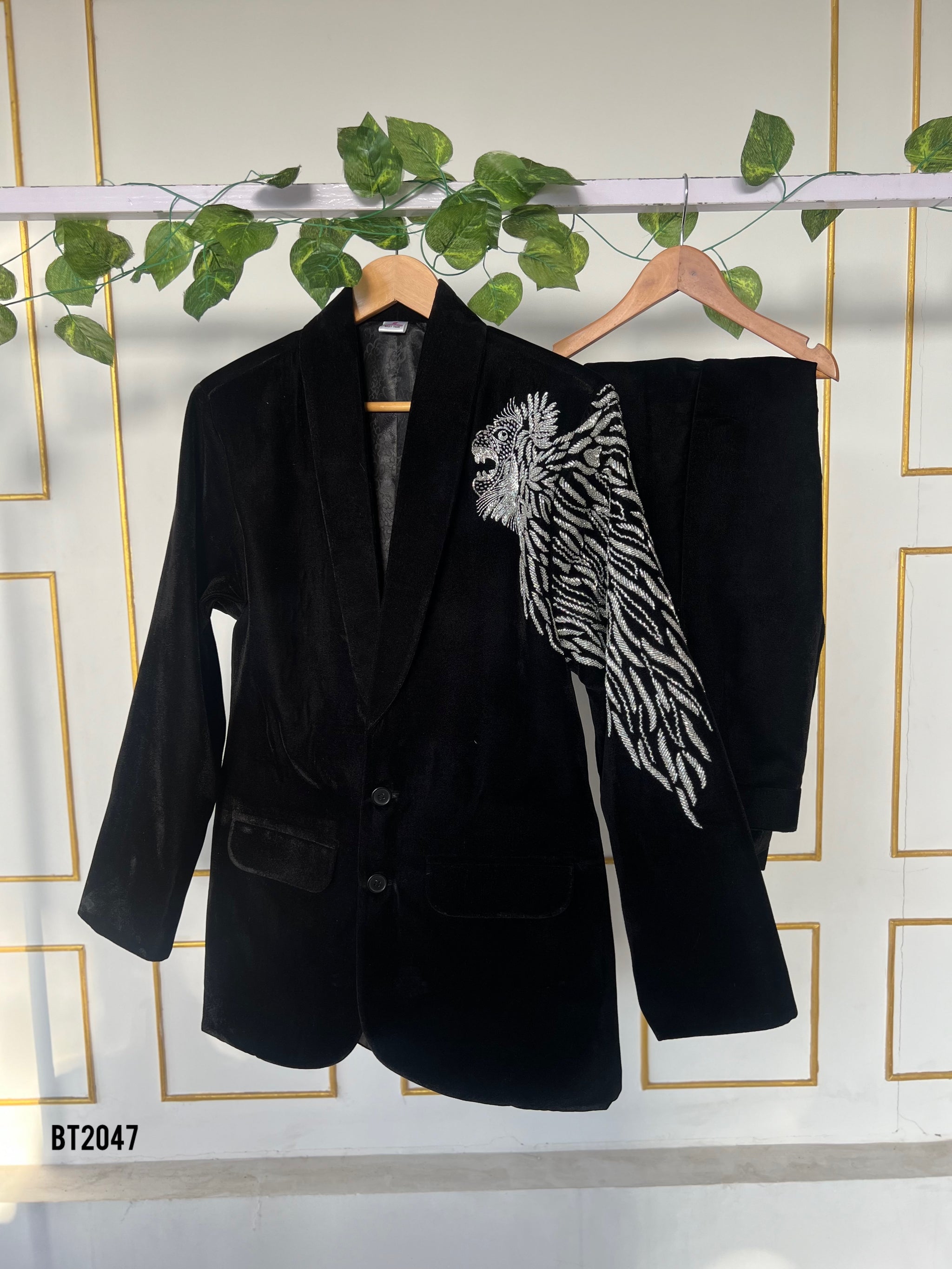 Embroidered blazer mens 2025