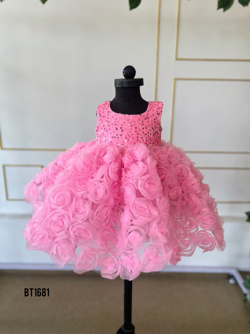 BT1681 Flower Theme Birthday Frock