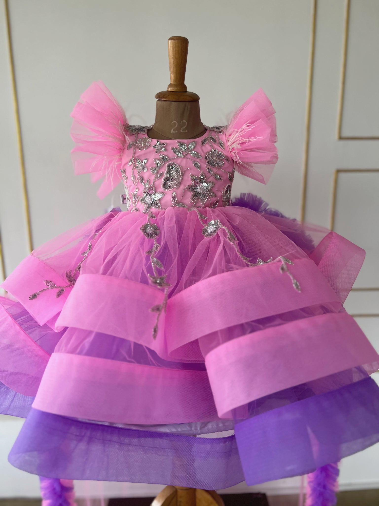 Sparkling Pink and Purple Party Dress for Baby Girls BabyTeen Fashion Sparkling Pink and Purple Party Dress for Baby Girls BabyTeen Fashion