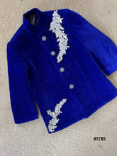 Load image into Gallery viewer, BT2165  Majestic Blue Velvet Party Wear Ensemble for Little Boys 💎👑
