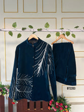 Load image into Gallery viewer, BT2203 Teal Elegance Boys Party Wear Jhodpuri A Dazzling Look for Your Little Gentleman 🌟✨
