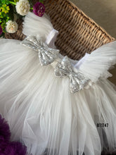 Load image into Gallery viewer, BT1747 Ethereal White &amp; Amethyst Party Dress - Whispers of Elegance
