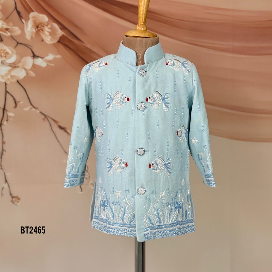 🌊 BT2465 Underwater Fantasy Baby Boy Jodhpuri Suit