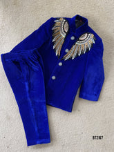 Load image into Gallery viewer, BT2167  The Regal Winged Angelic Charm Party Wear Blazer for Little Man ✨🕊️
