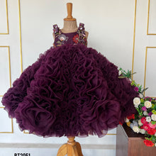 Load image into Gallery viewer, BT2051 💜 Enchanted Plum Princess Dress for Little Queens 💜
