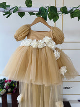 Load image into Gallery viewer, BT1607 Golden Grace Floral Fantasy Dress
