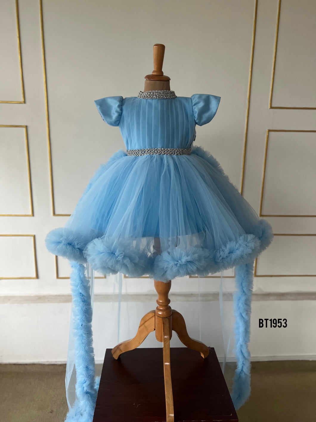 BT1953 Enchanting Blue Baby Dress