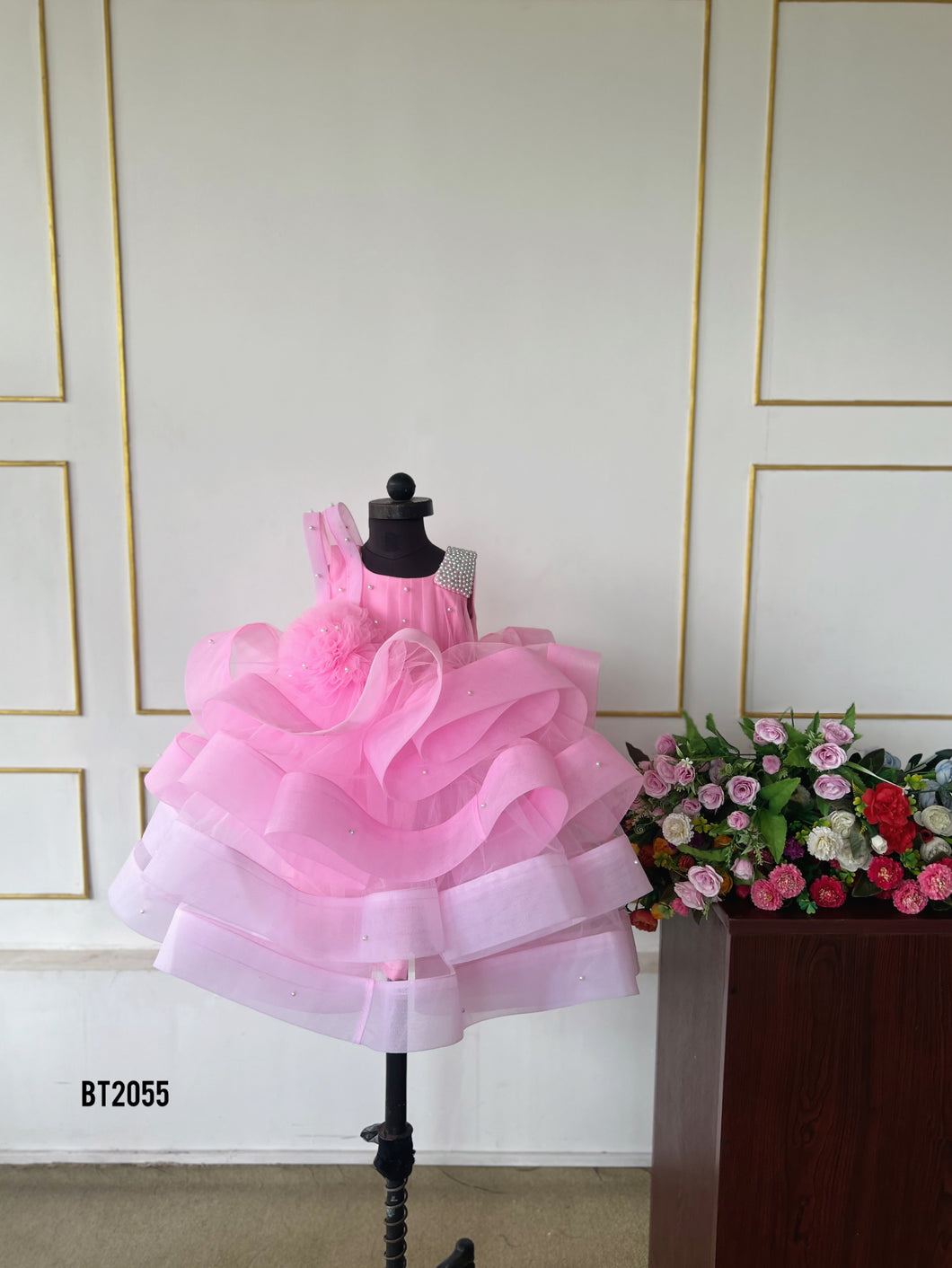 BT2055 ✨ Pink Fairy Dream Dress for a Magical Celebration ✨