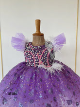 Load image into Gallery viewer, BT1894 Lilac Princess - Bejeweled Party Dress for Your Little Star ✨
