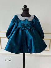 Load image into Gallery viewer, BT1741 Enchanted Teal Princess Dress - A Touch of Sparkle for Your Little Gem
