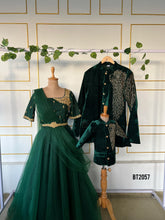 Load image into Gallery viewer, BT2057 💚 Royal Green Family Combo for Unforgettable Celebrations 💚
