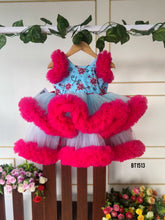 Load image into Gallery viewer, BT1513 Hand Work Birthday Party Wear Frock for Baby Girls
