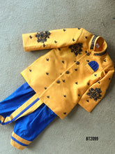 Load image into Gallery viewer, BT2099 Boys Regal Sunshine Party Wear Sherwani Set 🌞✨
