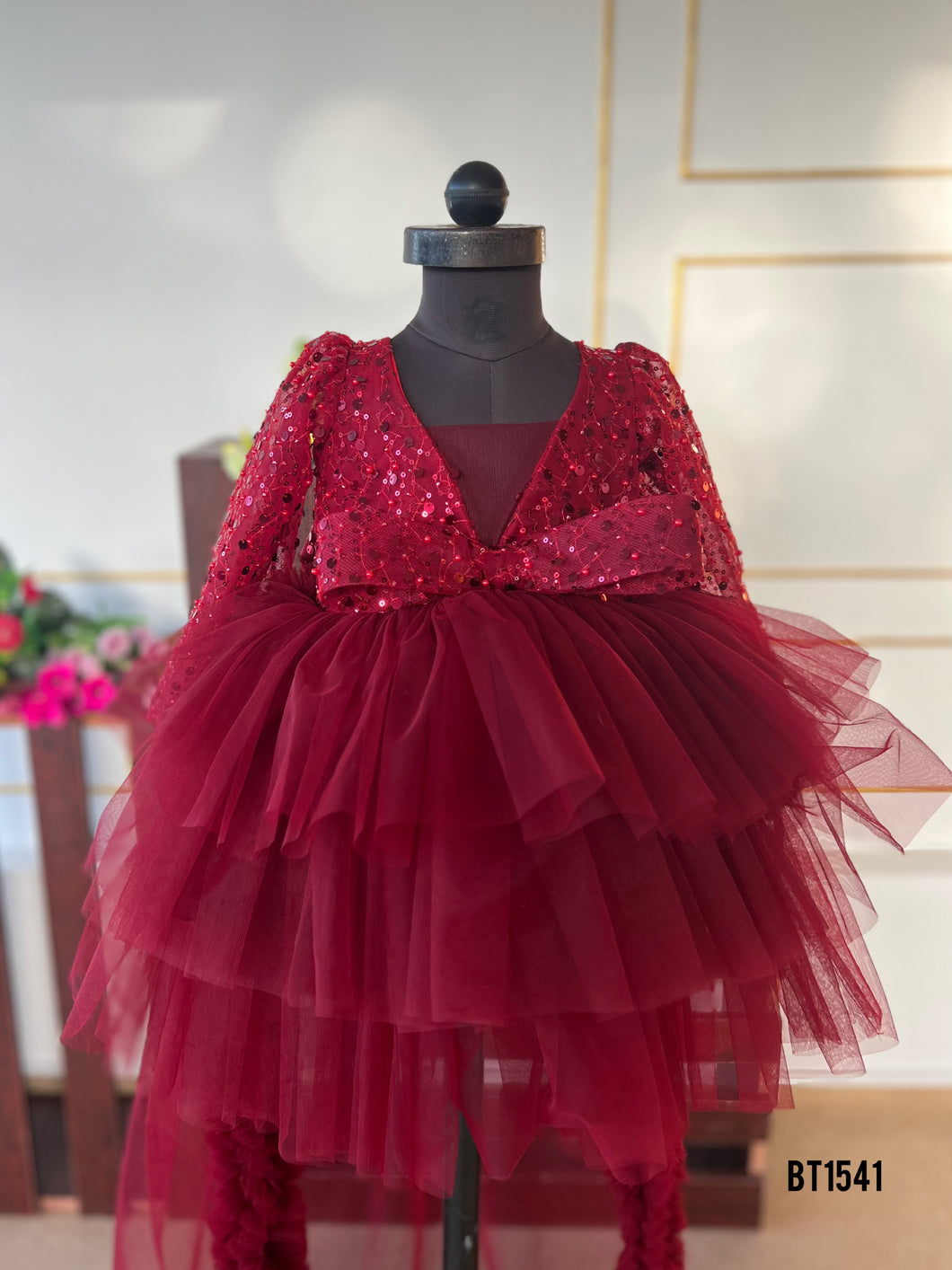 BT1541 Premium Bling Birthday Trail Party Frock