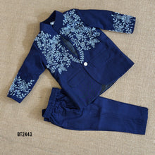 Load image into Gallery viewer, BT2443 Designer Baby Boy Party Wear Blazer Set with Beads Embroidery
