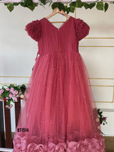 Load image into Gallery viewer, BT1514 Girls Flower Theme Long Birthday Party wear Gown Frock
