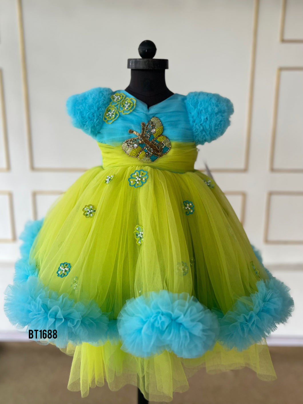 BT1688 Enchanted Garden Princess Baby Party Dress