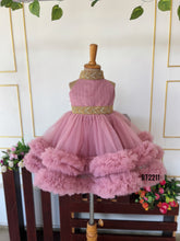 Load image into Gallery viewer, BT2211  Rose Pink Princess Dress with Golden Glam ✨👑
