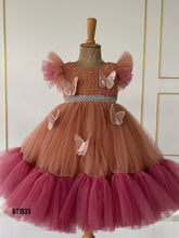 Load image into Gallery viewer, BT1933 Sparkling Butterfly Party Dress for Baby Girls
