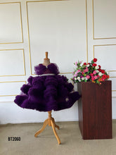 Load image into Gallery viewer, BT2060 💜 Royal Plum Princess Dress for Little Stars 💜
