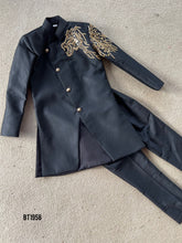 Load image into Gallery viewer, BT1958 Regal Lion Embroidered Party Wear Jacket For Baby Boys
