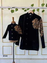 Load image into Gallery viewer, BT2129  Regal Father-Son Lion Embroidered Party Wear  Set 🦁✨
