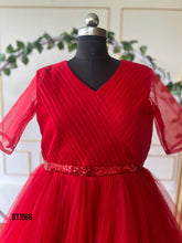 Load image into Gallery viewer, BT1568 Ruby Radiance: Baby &amp; Me Matching Gala Gowns
