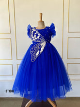 Load image into Gallery viewer, BT1806 Sapphire Flutter: Enchanting Blue Butterfly Princess Gown
