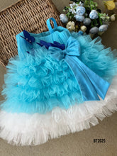 Load image into Gallery viewer, BT2025 ✨ Magical Sky-Blue Butterfly Party Dress for Little Princesses ✨
