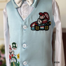 Load image into Gallery viewer, BT2239 🎮 Mario Theme Blazer Set – Power Up His Party Look! 🏁✨
