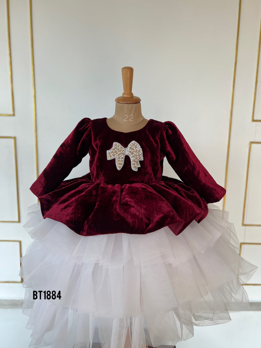BT1884 Velvet Jewel Frolic Dress - Majestic Spark