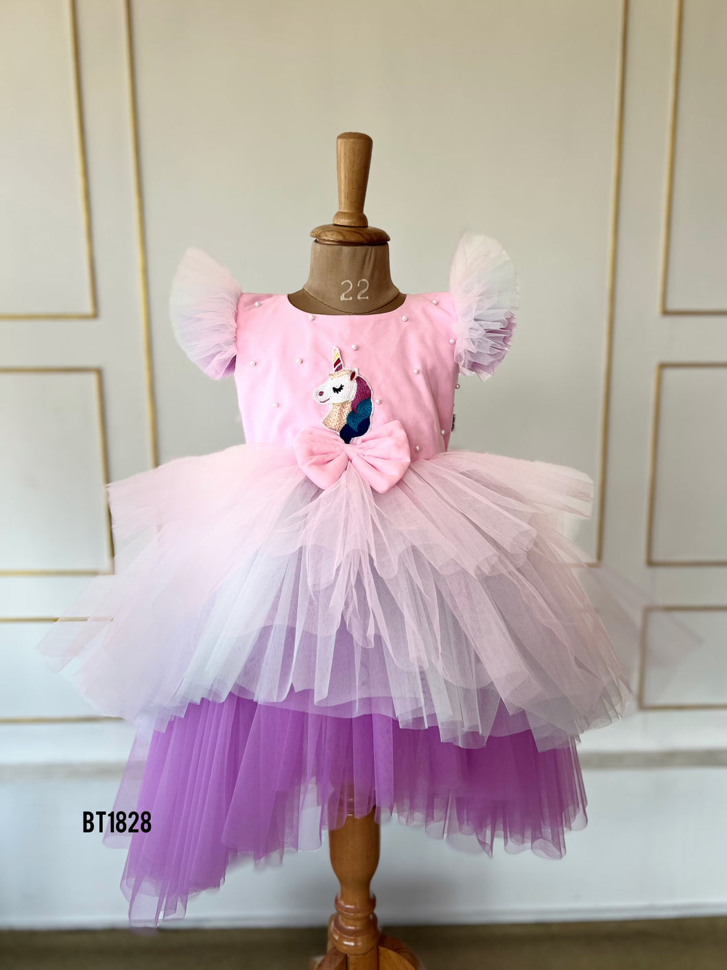 BT1828 Whimsical Unicorn Twirl Dress