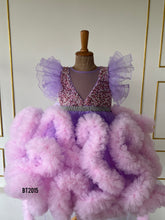 Load image into Gallery viewer, BT2015 💜 Lavender Dream Princess Dress – A Fairytale Delight for Special Occasions 🌸✨
