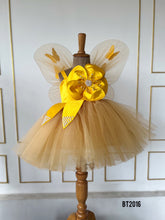 Load image into Gallery viewer, BT2016 🧚Golden Butterfly Fairy Dress – Ready for Magical Moments! ✨🦋
