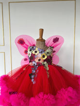 Load image into Gallery viewer, BT2017 🌸 Enchanted Butterfly Garden Dress – Perfect for Fairy-Tale Birthdays 🦋✨
