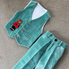 Load image into Gallery viewer, BT2160 Charming Mint Green Party Wear Suit for Little Gentlemen 🌟🧸
