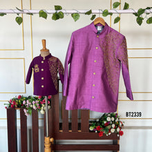Load image into Gallery viewer, BT2339 👑 Royal Purple Family Twinning Set – A Celebration in Style 💜✨
