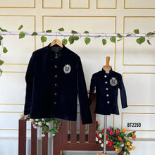 Load image into Gallery viewer, BT2269 Royal Father-Son Velvet Suit – A Timeless Duo Look for Grand Celebrations! 👨‍👦✨
