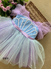 Load image into Gallery viewer, BT1675 Mermaid Theme Party Wear For Baby Girls
