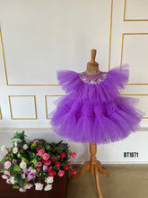 Load image into Gallery viewer, BT1871 Enchanted Lavender - Baby&#39;s Frolic Flare Dress
