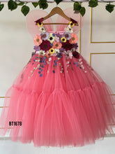 Load image into Gallery viewer, BT1678 Flower Theme Luxury Party Wear with Butterfly Wings
