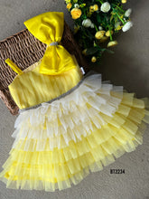 Load image into Gallery viewer, BT2234 💛 Sunshine Belle Dress – Twirl into a Fairytale! 🌼✨
